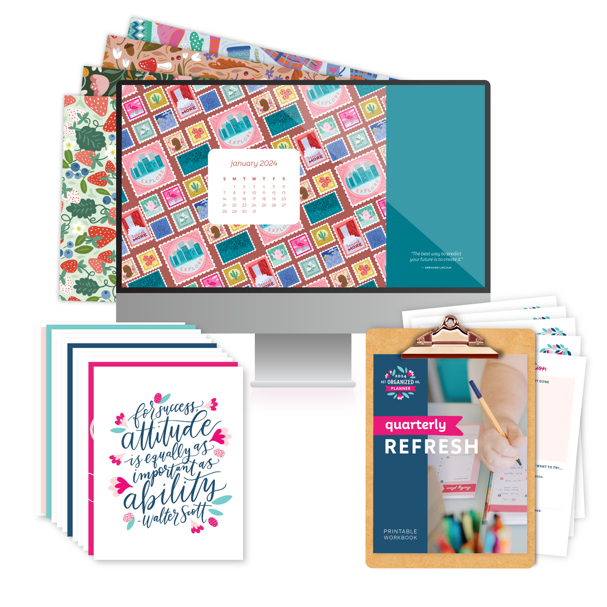 2024 3 Month Mental Health Journal Starter Kit, Gift Set