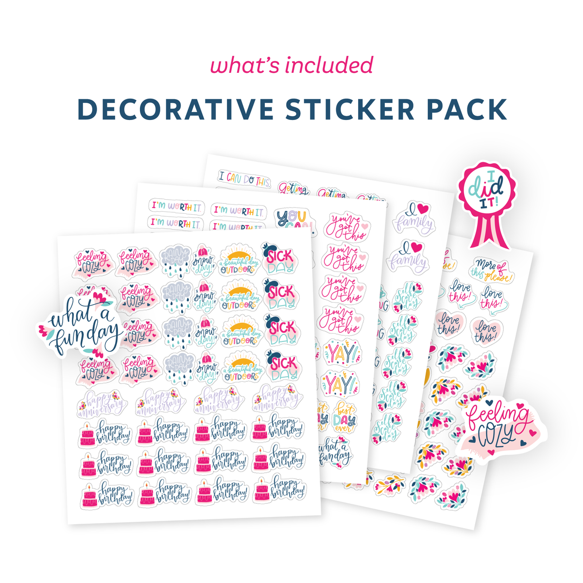 What's included: Decorative Sticker Pack