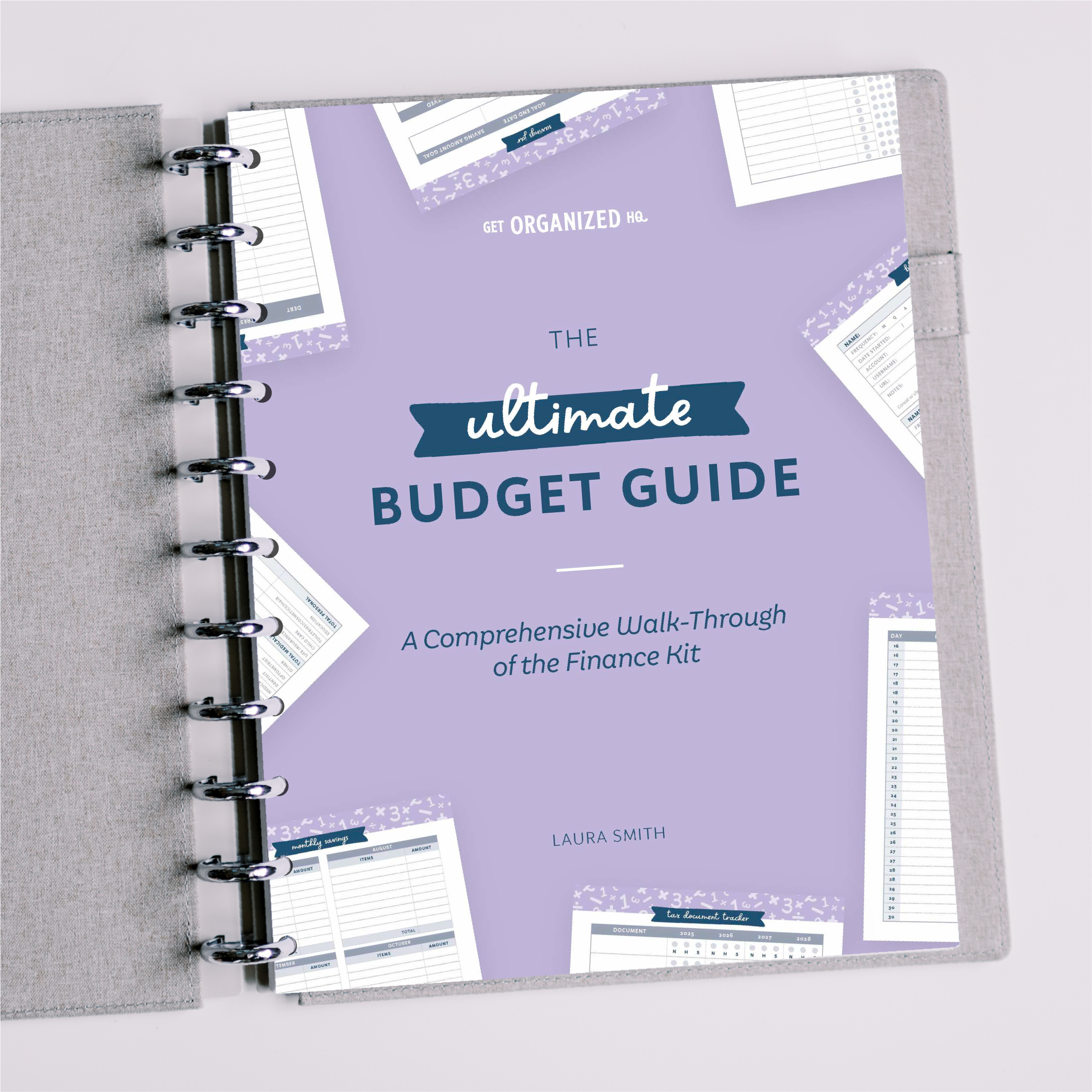 The Ultimate Budget Guide + Finance Printable Kit Bundle – Get Organized HQ