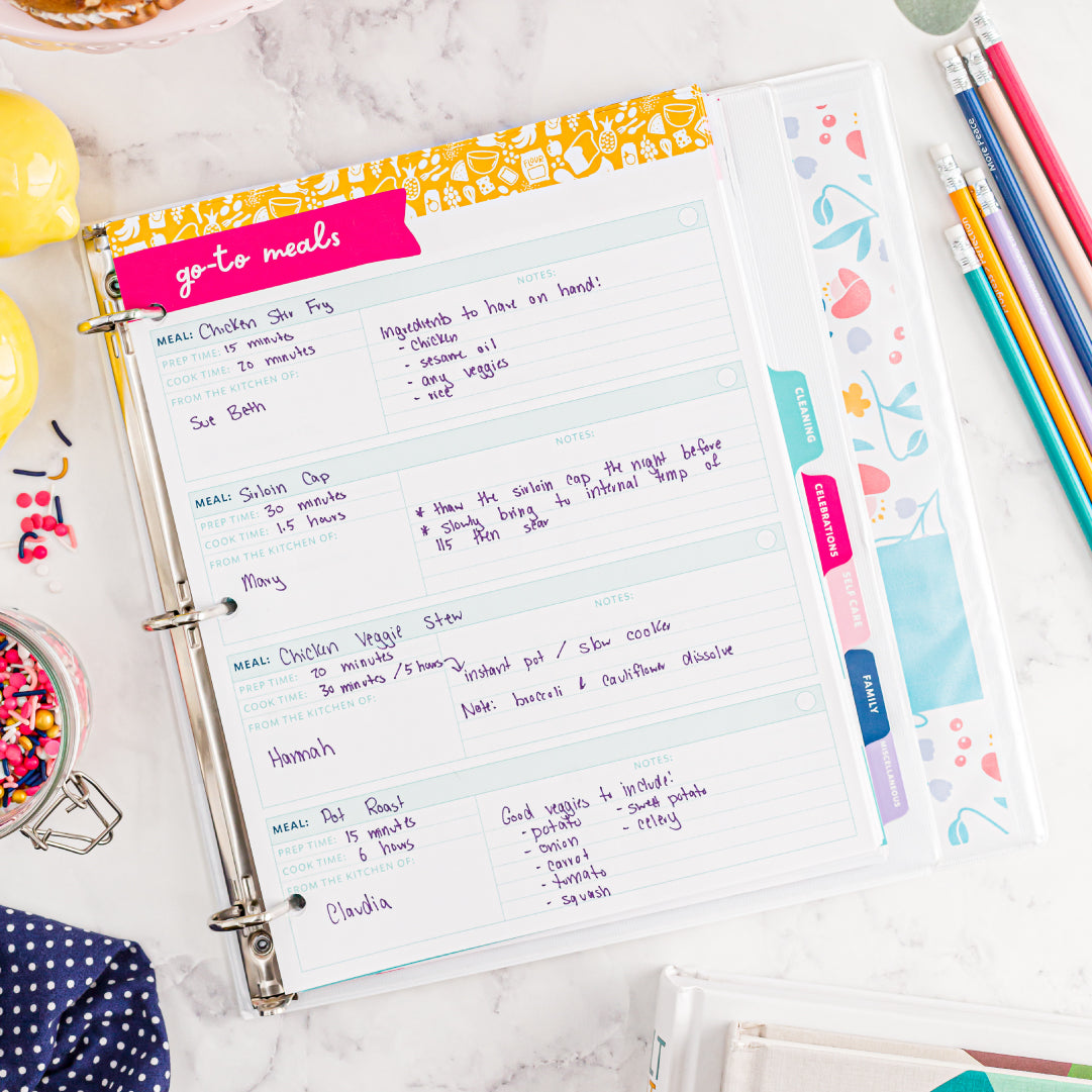 Home Headquarters Binder (Physical Package) Get Organized HQ