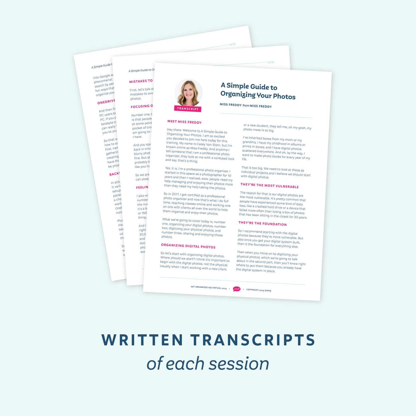 2025 Get Organized HQ Virtual Replays, Volume 9