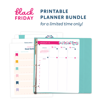 EARLY BLACK FRIDAY SALE! 2025 Get Organized HQ Printable Planner Bundle