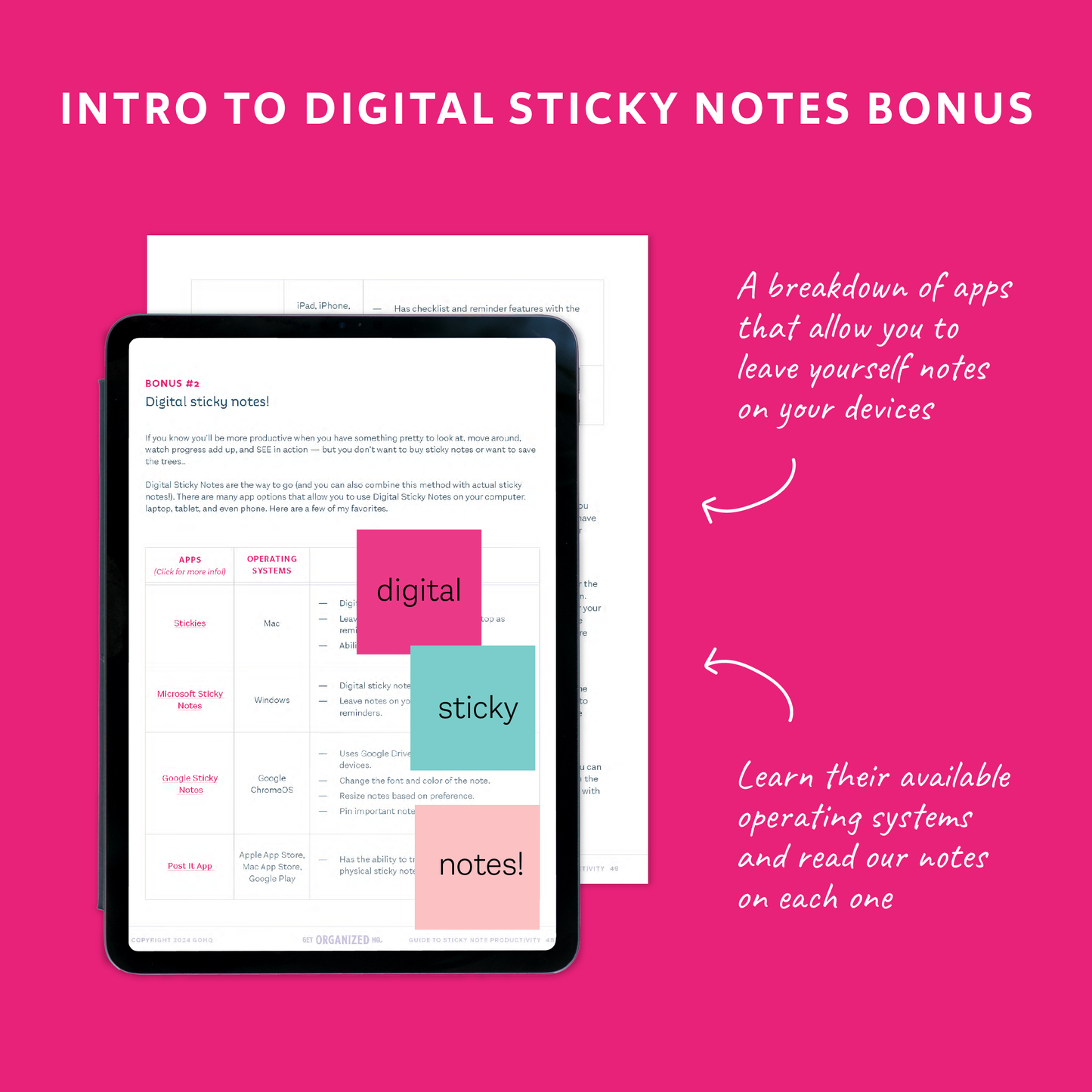 The Ultimate Guide to Sticky Note Productivity – Get Organized HQ