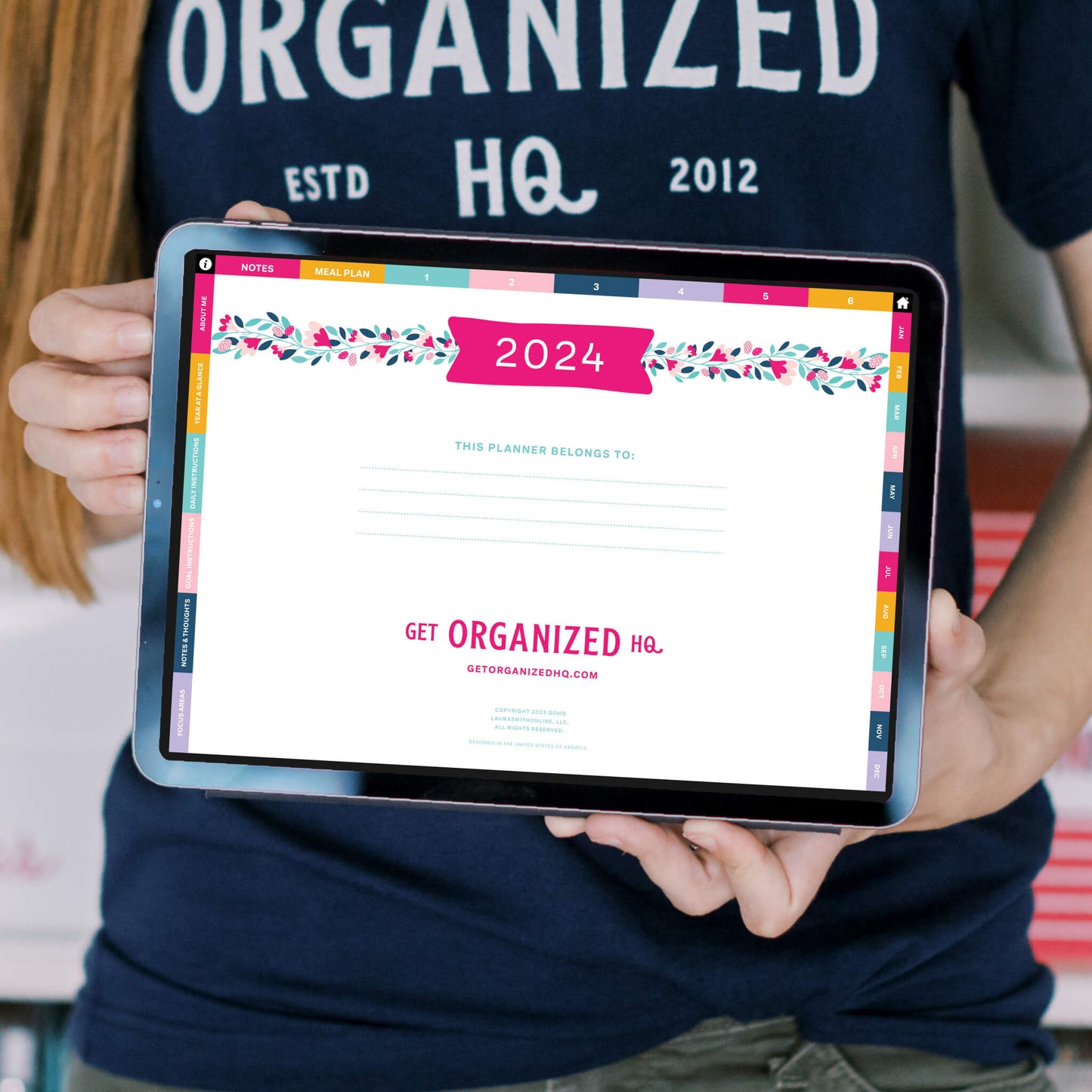 2024 Get Organized HQ Digital Planner