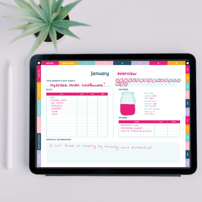 2025 Get Organized HQ Tablet Planner