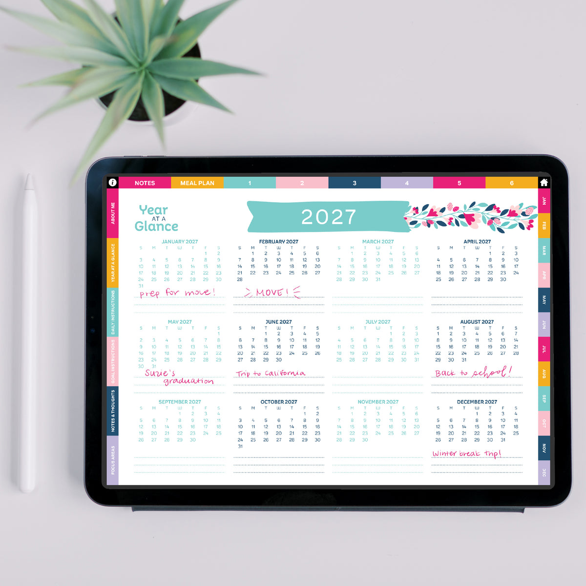 2027 GOHQ Tablet Planner Launch Bundle