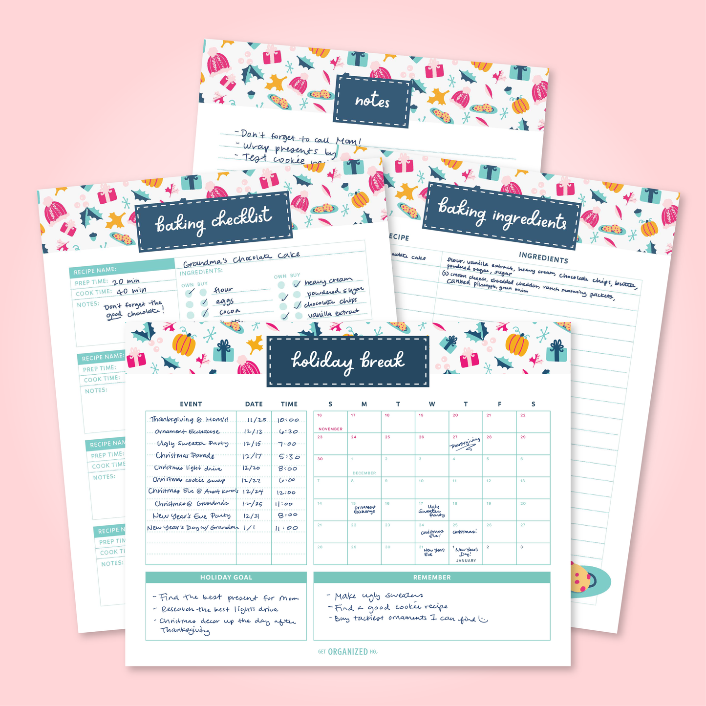 2025 Holiday Planning Printable Toolkit