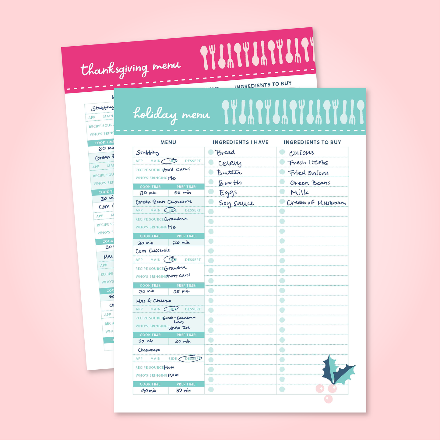 2025 Holiday Planning Printable Toolkit