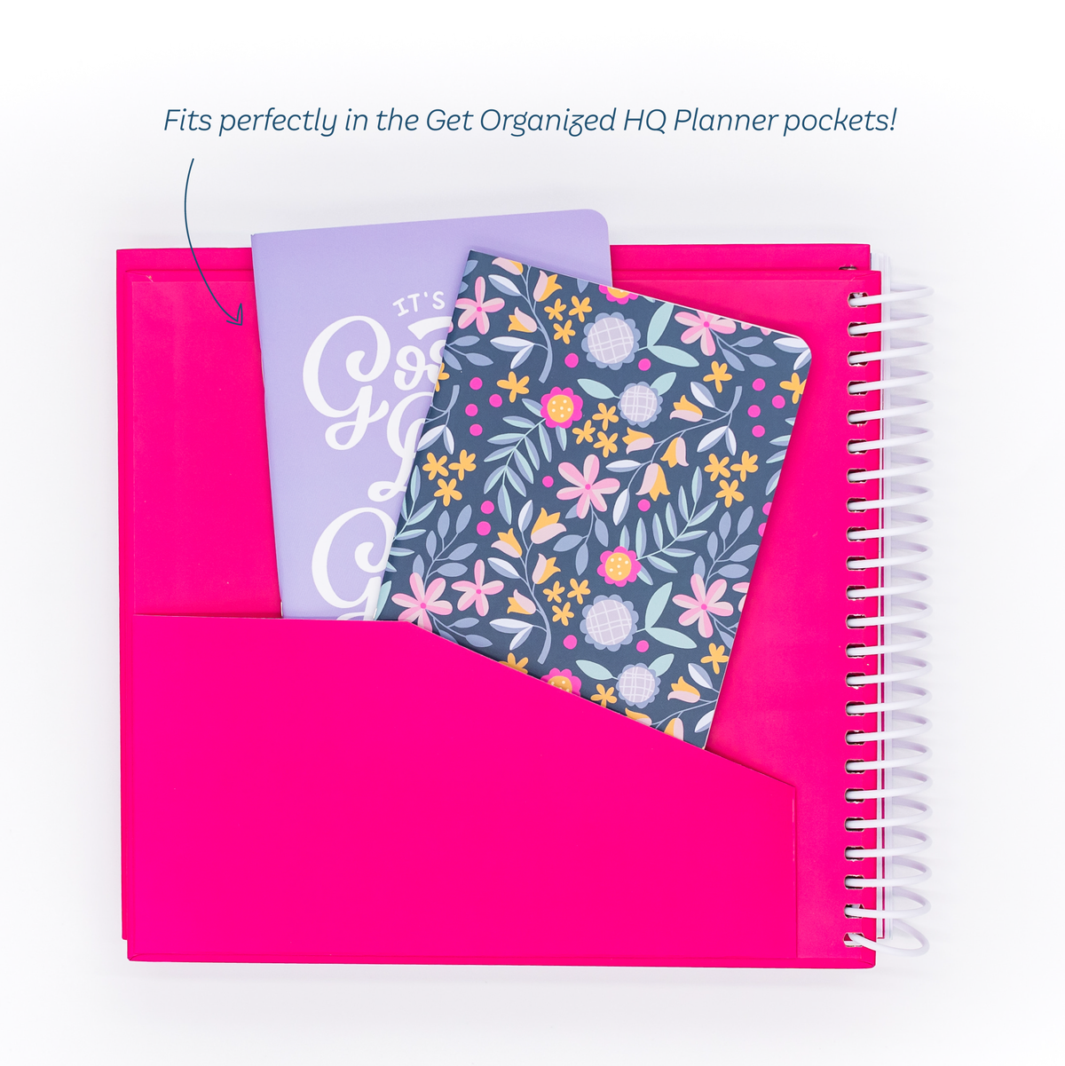 Mini Planner Notebook Mini Notebook - Serene Floral – Get Organized HQ