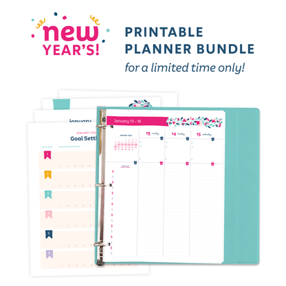 NEW YEARS SALE! 2025 Get Organized HQ Printable Planner Bundle