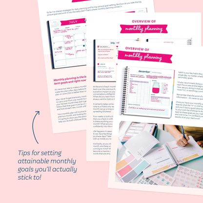 Tips for setting attainable monthly goals you'll actually stick to!