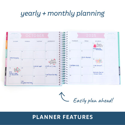 2025 Get Organized HQ Planner (Navy)