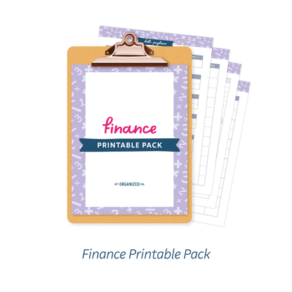 Finance Printable Pack