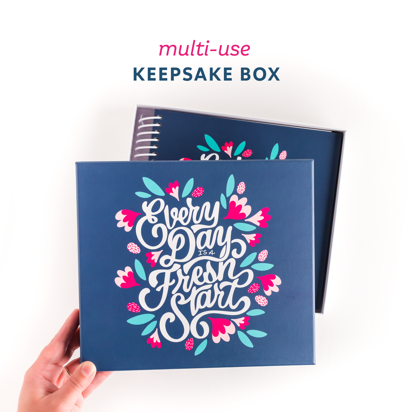 Navy multi-use keepsake box