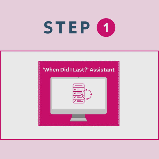 A video showing a view of the When Did I Last Assistant in Trello with text that reads 'Step 1' and 'Say hello to your new personal assistant for all your hard-to-remember tasks!'