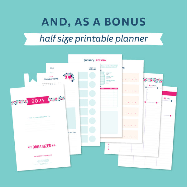 2024 Get Organized HQ Printable Planner