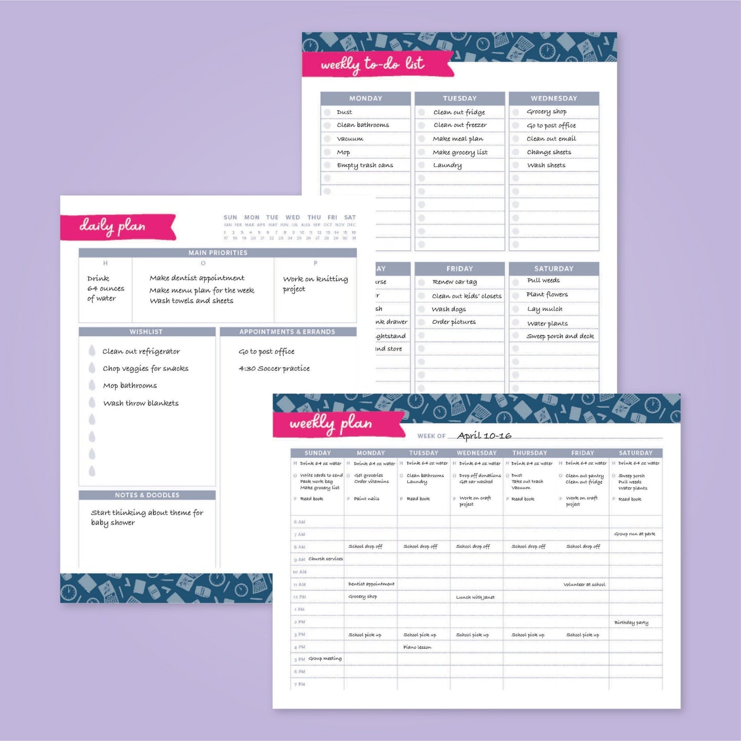 Productivity Printable Pack - Add On