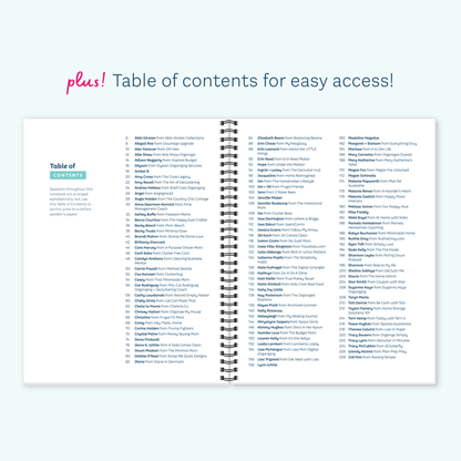 Get Organized HQ Virtual 2025 Cheat Sheet Notebook