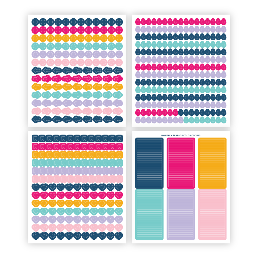 Functional Planner Stickers - Date Dots for 31 Days – THE PLANNER SPOT