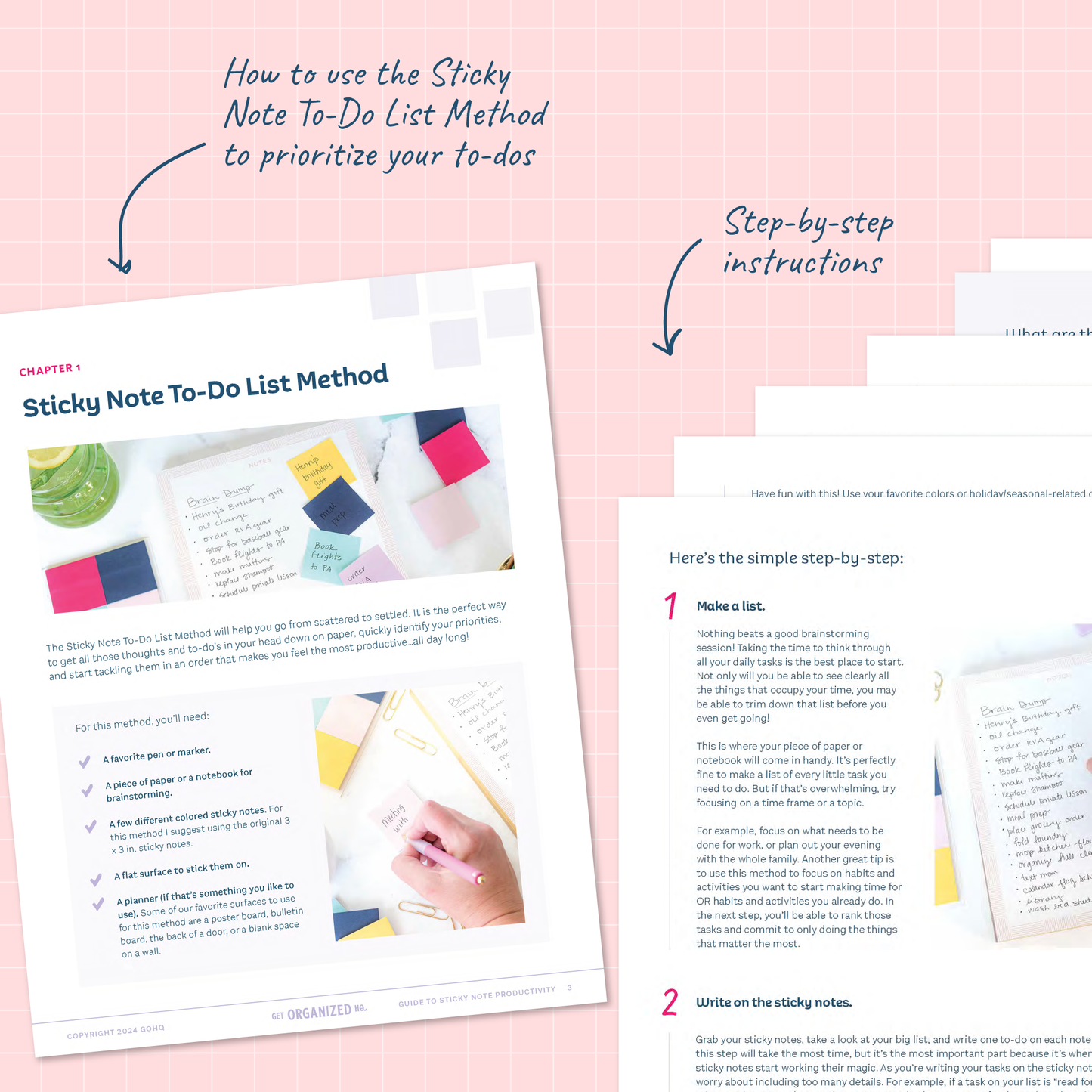 The Ultimate Guide to Sticky Note Productivity – Get Organized HQ