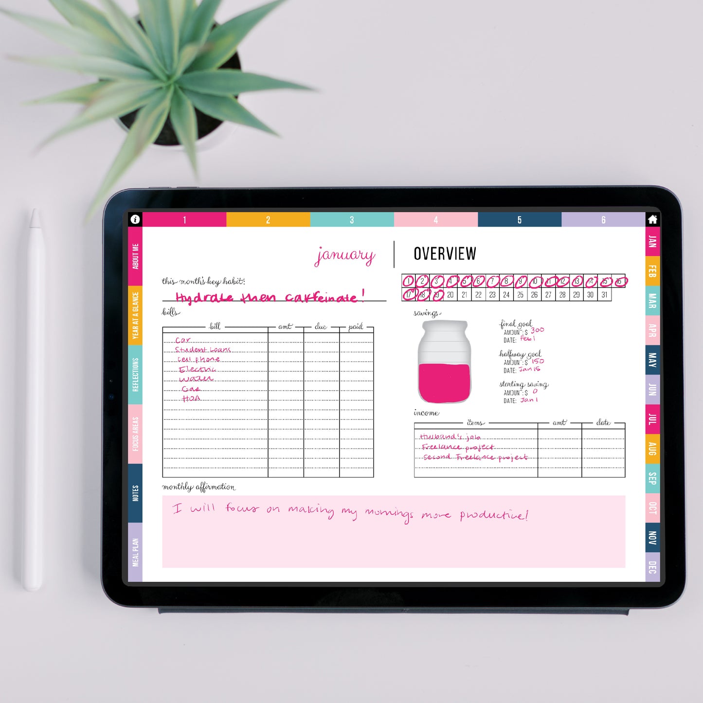 2025 Sweet Life Tablet Planner