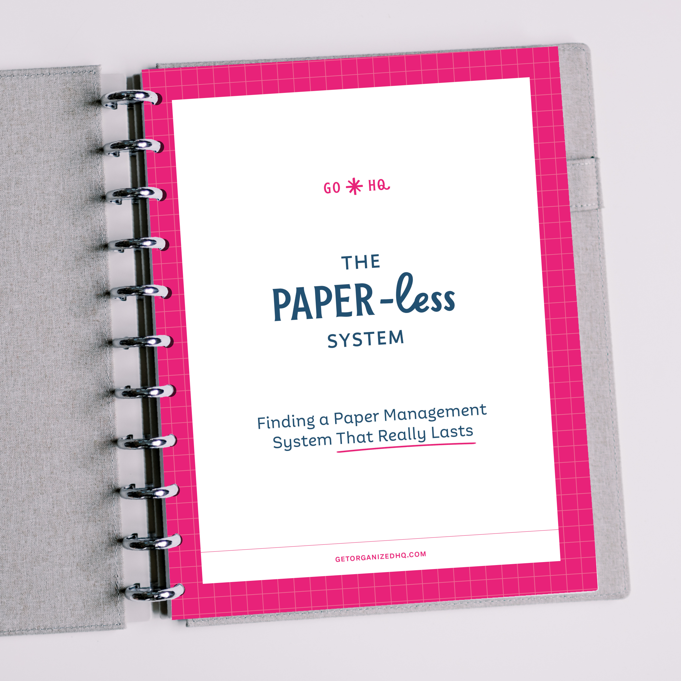 The Paper-Less System Ebook – Get Organized HQ