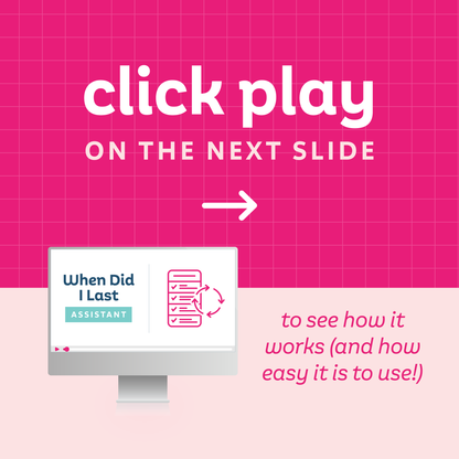 Text that reads 'click play on the next slide to see how it works (and how easy it is to use!)' with a small mockup of the digital tool.
