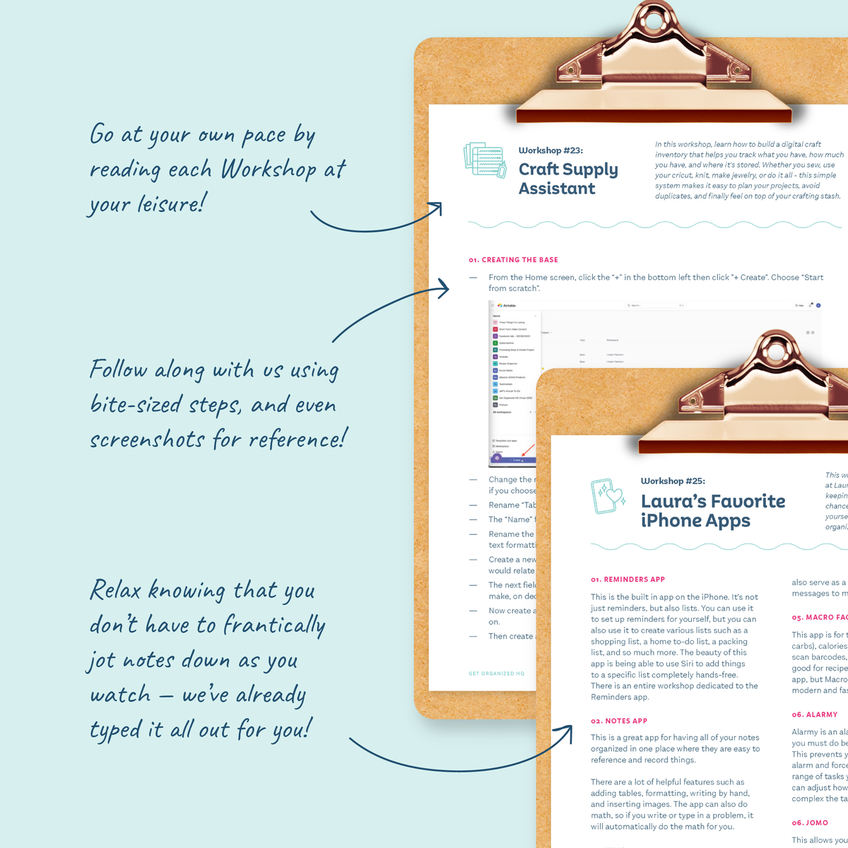 Digital Organization Workshop Weekend: Written Tutorials – Get Organized HQ