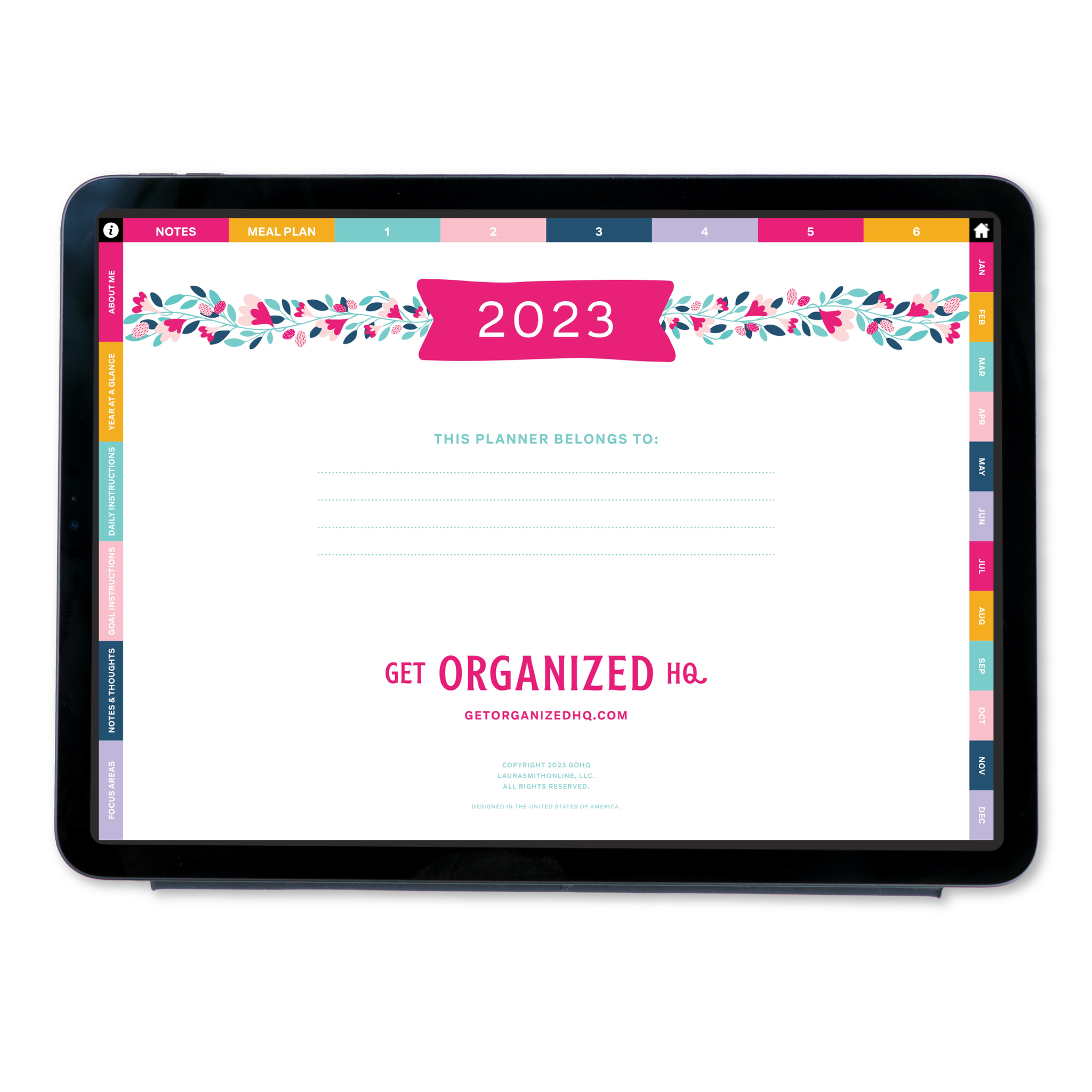 2023 Tablet Planner - GOHQ Version