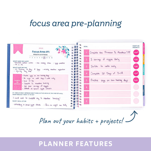 Get Organized HQ 2023 Planner - Plaid Multicolor