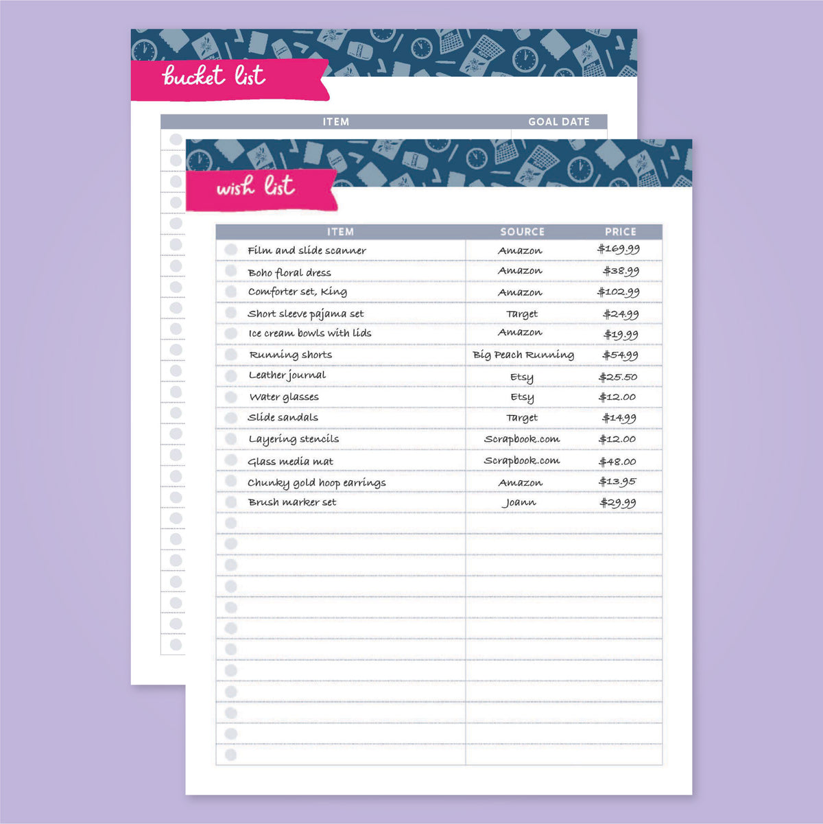 Productivity Packet Productivity Printable Pack – Get Organized HQ