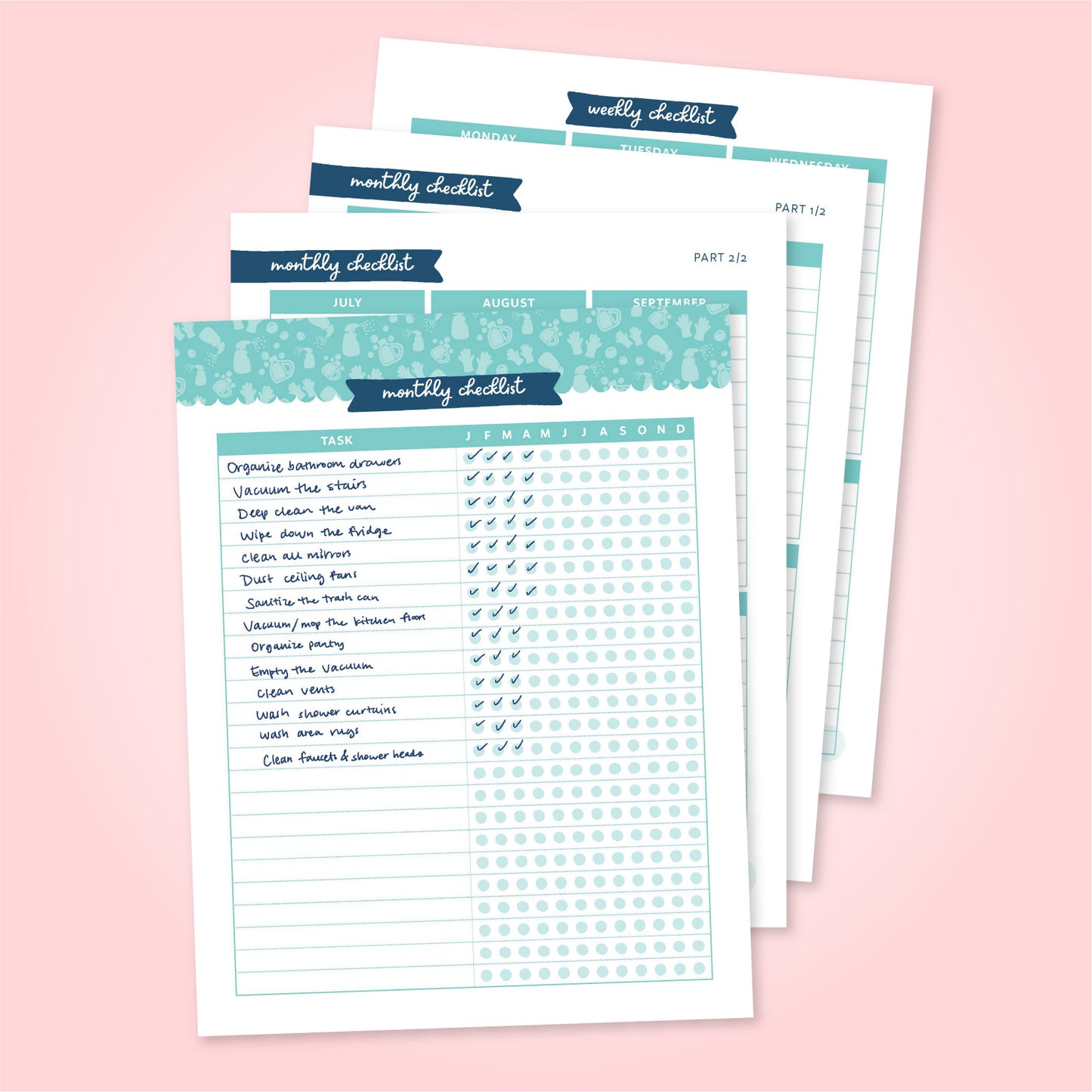 Cleaning Printable Pack