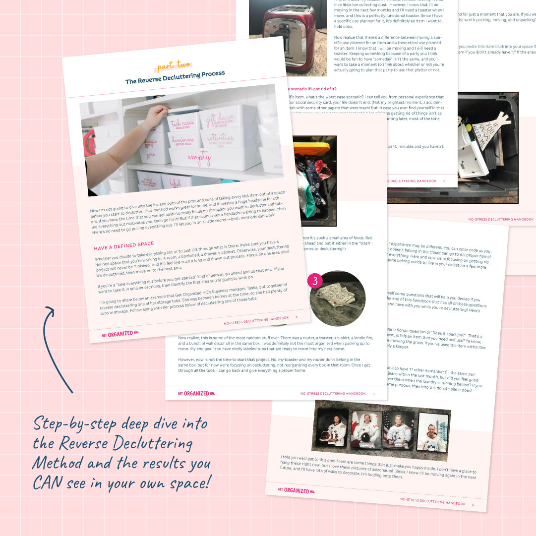 No-Stress Decluttering Handbook – Get Organized HQ